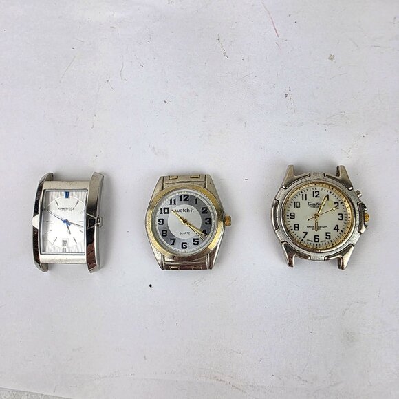 Men's Watches Lot of Three UNTESTED - Picture 1 of 8